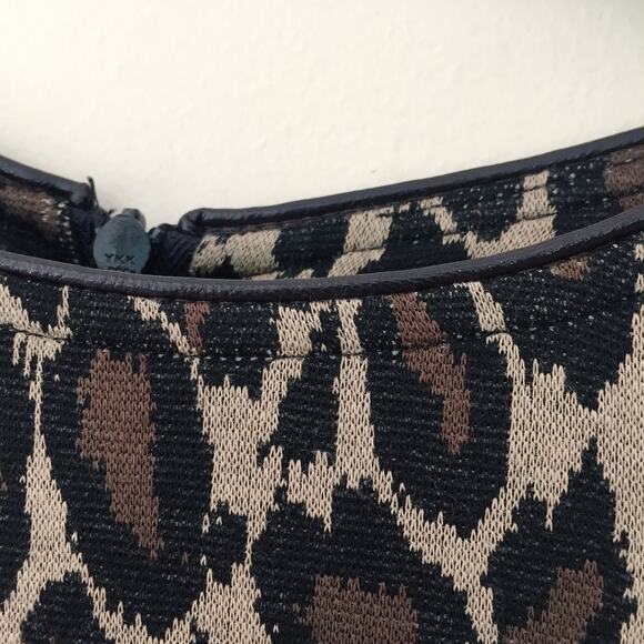 Sara Campbell Leopard Print Bodycon Dress Women's Size XS Black Brown - Picture 3 of 8